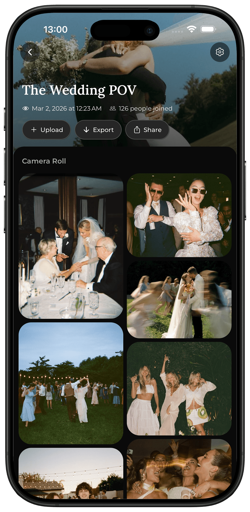 Party gallery screen